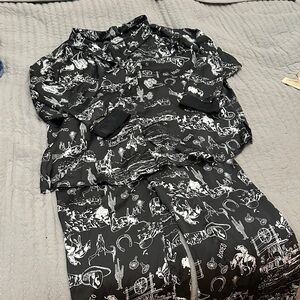 Free People Silky Western Rodeo Pajama Set